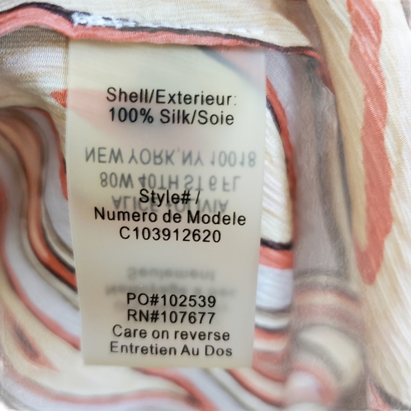 NWT Alice + Olivia Angel Flutter Silk Sleeve Tunic - Picture 11 of 11